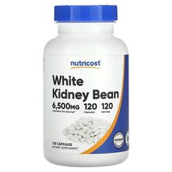 Nutricost Белая фасоль для похудения. 6500 мг, 120 капсул