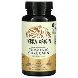 Terra Origin Куркумин и биоперин. 60 растительных капсул