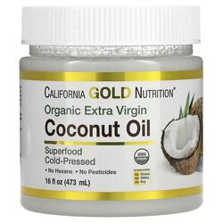 California Gold Nutrition органическое нерафинированное кокосовое масло. 