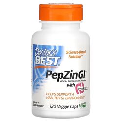Doctor&acutes Best PepZin GI комплекс цинк-L-карнозина. 120 капсул