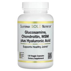 California Gold Nutrition Глюкозамин хондроитин и МСМ с гиалуроновой кислот