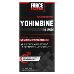 Force Factor йохимбин. 6 мг, 30 капсул