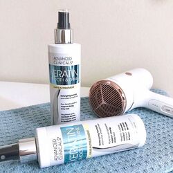 Advanced Clinicals Keratin несмываемое средство для гладкости блеска волос