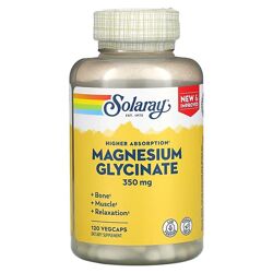 Solaray Глицинат магния с высокой усвояемостью. 350 мг, 120 капсул