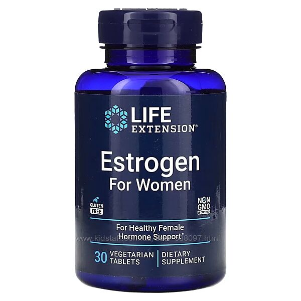 Life Extension эстроген для женщин. 30 вегетарианских таблеток