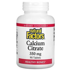 Natural Factors цитрат кальция. 350 мг, 90 таблеток