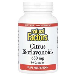 Natural Factors цитрусовые биофлавоноиды с гесперидином. 650 мг, 90 капсул