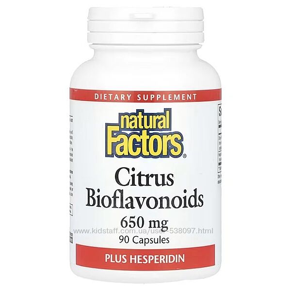Natural Factors цитрусовые биофлавоноиды с гесперидином. 650 мг, 90 капсул