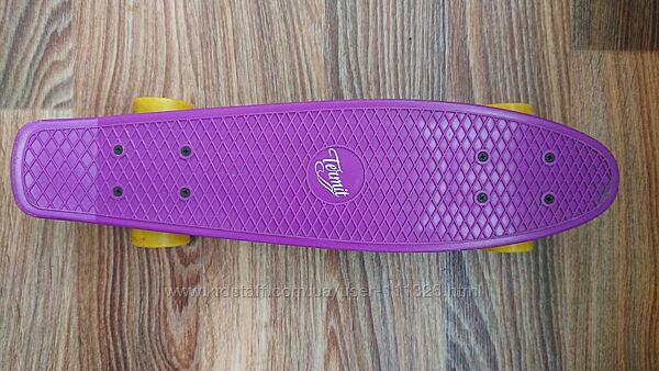 скейтборд скейт Termit фіолетовий із жовтими колесами
