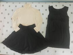 Школьный сарафан платье H&M, юбка Италия гольф Zara 6-8 лет 116-122-128 бу