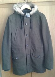 Пальто мужское TOPMAN / цвет темно-зеленый / размер M