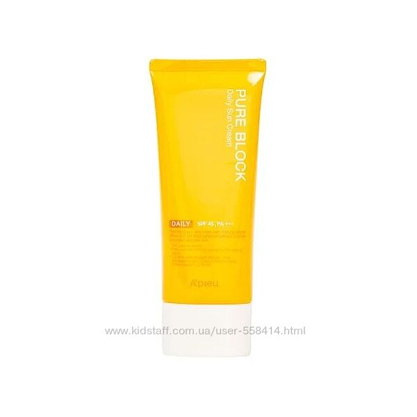 Сонцезахисний крем APIEU Pure Block Natural Daily Sun Cream ЕХ SPF 50/PA