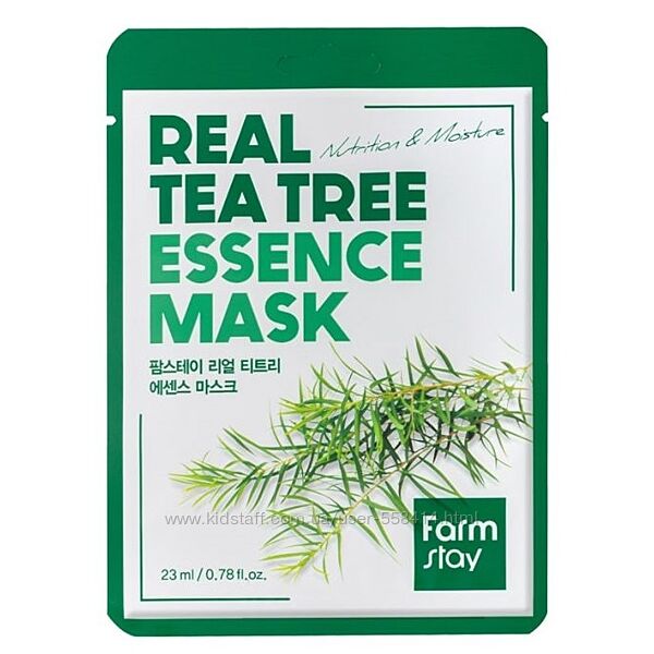 Тканевая маска для лица чайного дерева FarmStay Real Tea Tree Essence Mask