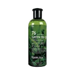 Корейский тонер для лица FarmStay 76 Green Tea Seed Premium Moisture Toner