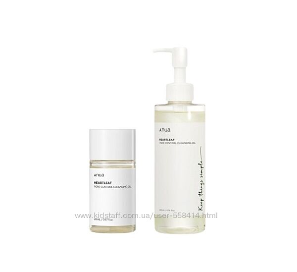 Гідрофільна олія Anua Heartleaf Pore Control Cleansing Oil 20 і 200 ml