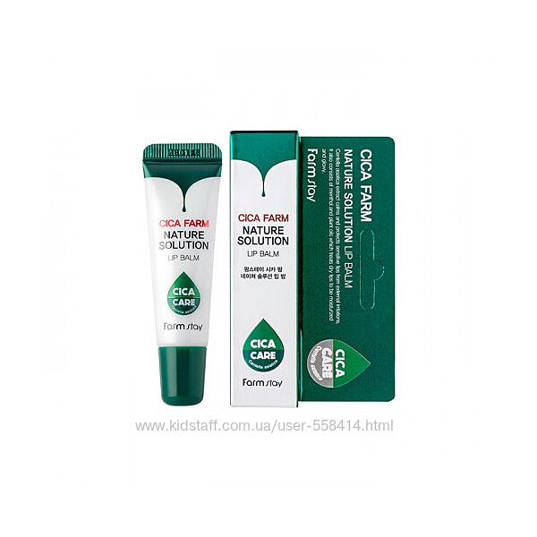 Бальзам для губ з центеллою FarmStay Cica Farm Nature Solution Lip Balm