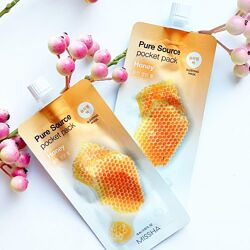 Нічна маска для обличчя з медом MISSHA Pure Source Pocket Pack Honey 10 ml