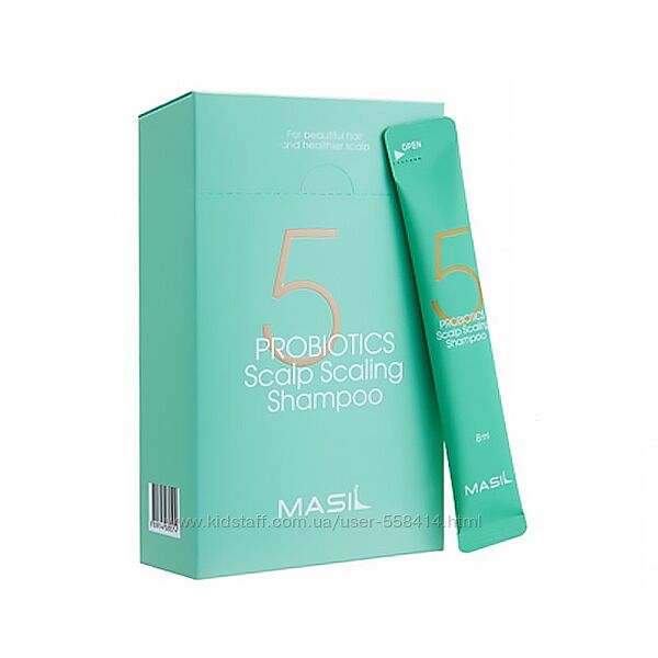Глубокоочищающий шампунь для волос Masil 5 Probiotics Scalp Scaling Shampoo