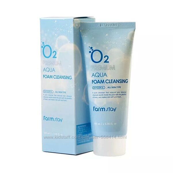 Кислородная пенка для умывания Farmstay O2 Premium Aqua Foam Cleansing