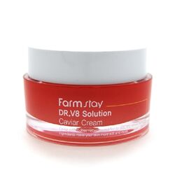 Крем для кожи лица с экстрактом икры FarmStay DR. V8 Solution Caviar Cream