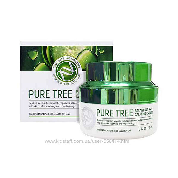 Антизапальний крем для обличчя Enough Pure Tree Balancing Pro Calming Cream