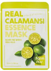 Тканинна маска для обличчя з каламанси FarmStay Real Calamansi Essence Mask