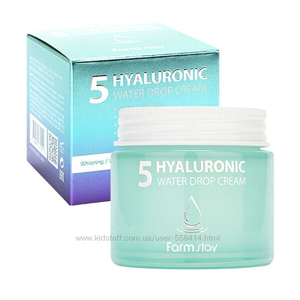 Крем з гіалуроновою кислотою Farmstay Hyaluronic 5 Water Drop Cream 80 ml