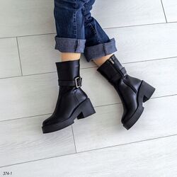 Зимові черевики з натуральної шкіри 