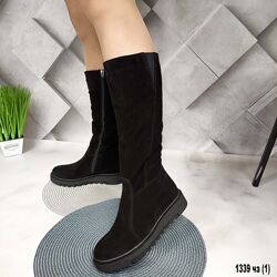 Сапоги зимние женские замша