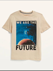 Графическая футболка OLD NAVY Америка 7-8 лет 130-138 см We are the Future