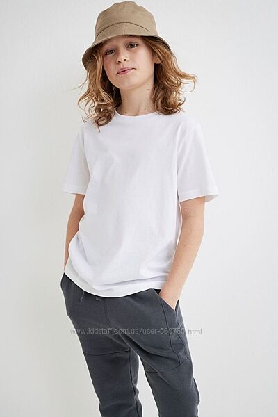 Белая футболка H&M Англия 10-12 лет 146-152 см органический хлопок мальчику