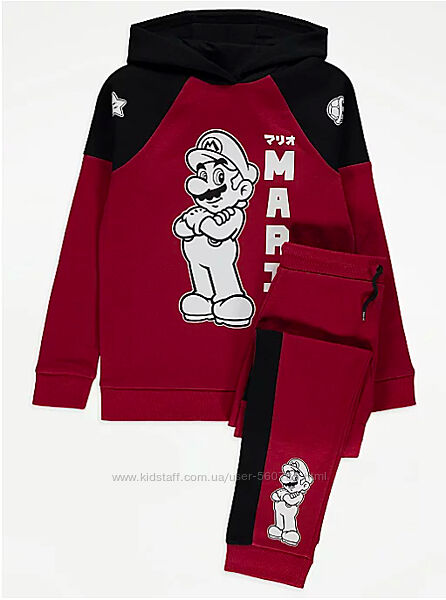 Костюм George Англия 6-7 лет 116-122 см с Super Mario кофта и штаны начес