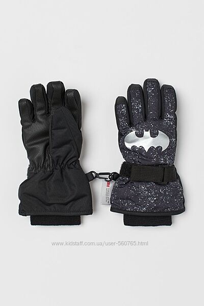 Непромокаемые зимние перчатки H&M Англия 8-14 лет лыжные термо 2 расцветки