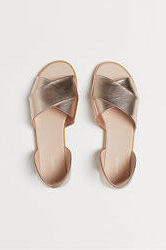 Женские босоножки H&M Англия 41-42 рр золотистые удобные сандалии