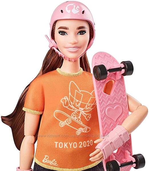 Шарнирная кукла Барби скейтбордистка на скейте Barbie Olympic Games Tokyo