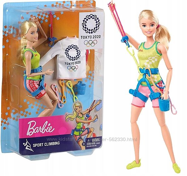 Шарнирная кукла Barbie Olympic Games Tokyo 2020 Барби Альпинистка 