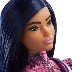 Кукла Барби Модница Barbie Fashionistas с синими волосами GHW57 оригинал