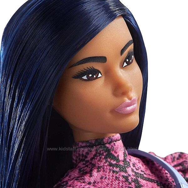Кукла Барби Модница Barbie Fashionistas с синими волосами GHW57 оригинал