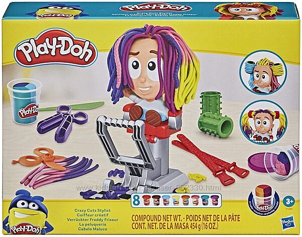 Набор для лепки пластилин Play-Doh Плей До Безумные прически Crazy Cuts