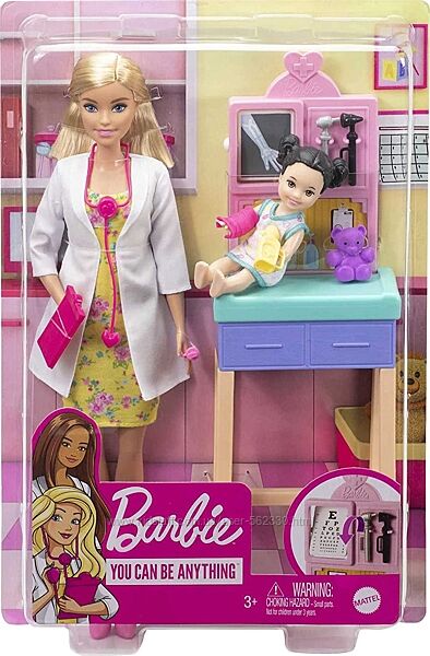 Набор кукла Барби педиатр с малышкой доктор врач Barbie Pediatrician GTN51
