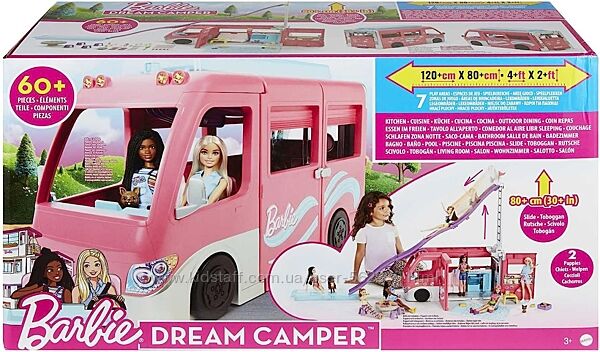 Игровой набор Barbie Барби Кемпер мечты с водной горкой Camper Dreamcamper 