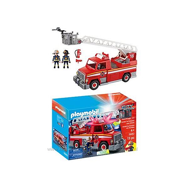 Playmobil 5682 - Пожарная машина со светом и звуком Playset Rescue Ladder