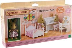 Sylvanian Families 5162 Спальня для девочки с фигуркой кролика-сестры 