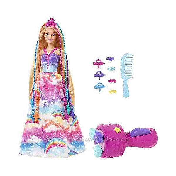 Barbie Кукла Барби Принцесса волосы с косичками  аксессуары Mattel Barbie 