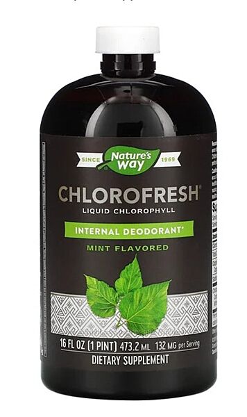 Nature&acutes Way, Chlorofresh, жидкий хлорофилл, с ароматом мяты 473мл