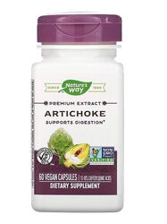 Nature´s Way, артишок, 60 веганських капсул