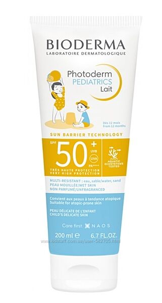 Bioderma Photoderm Pediatrics Lait SPF50 200 ml, крем від сонця