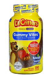 L&acuteil Critters, Gummy Vites Complete 190шт. жевательных 