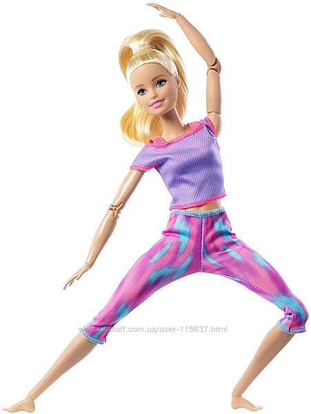 Кукла Барби йога Блондинка Безграничные движения Barbie Made to Move Doll