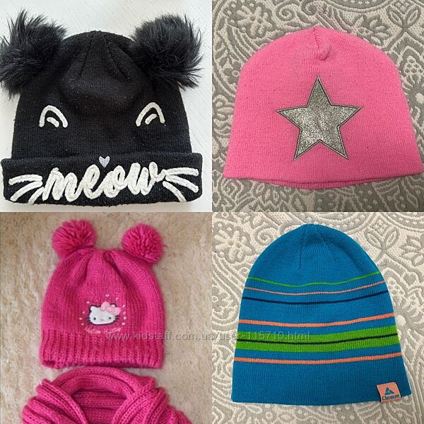 Шапка, шарф, перчатки Hello Kitty, Н&М, Cleave